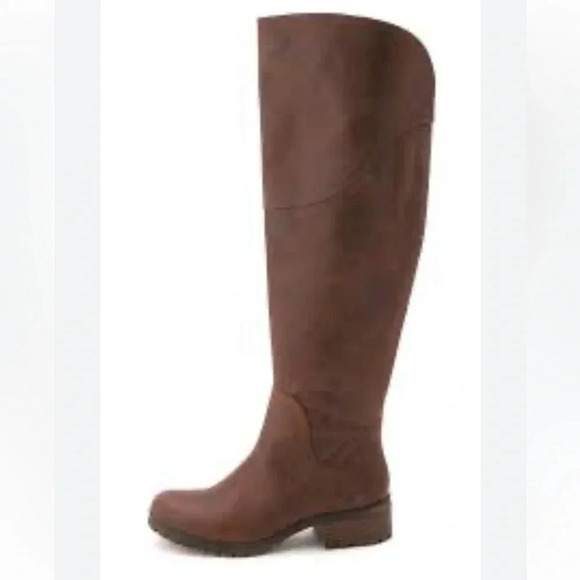 Lucky Brand Shoes - Lucky Brand Boots Womens 7.5 Nutmeg Rustik Harleen Tall Over The Knee SideZip